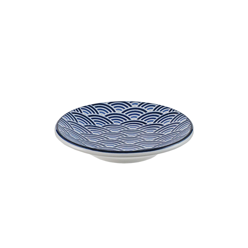 象牙強化 3.5吋皿 日式海波浪(155)