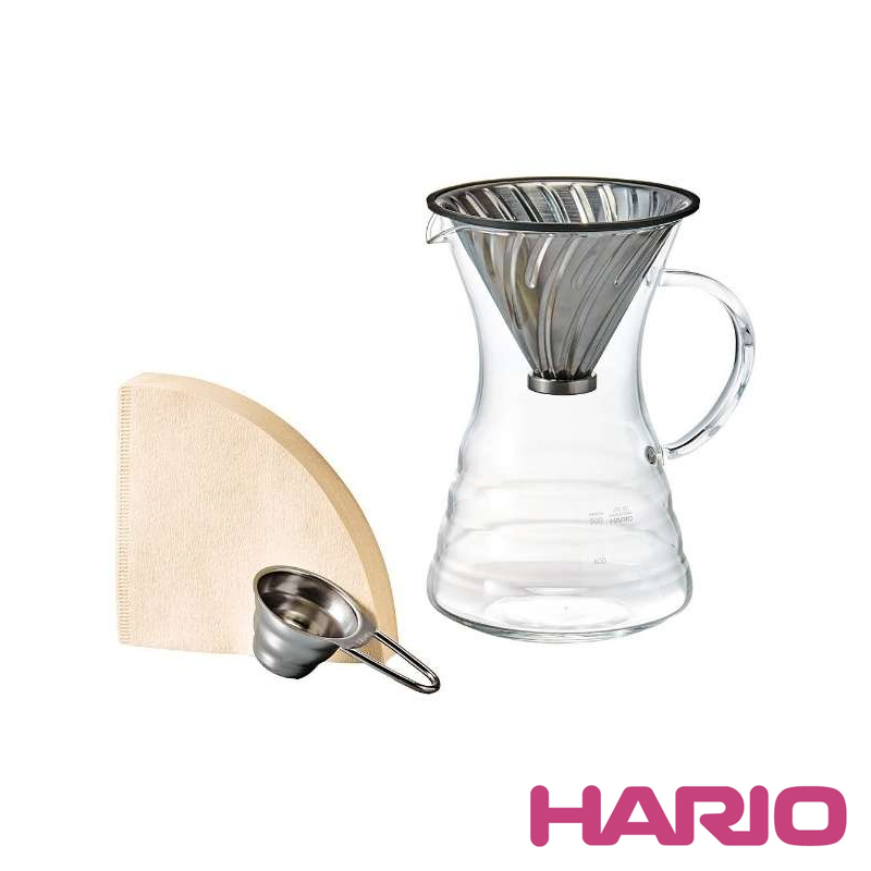 HARIO -V60 金屬濾杯咖啡壺組
