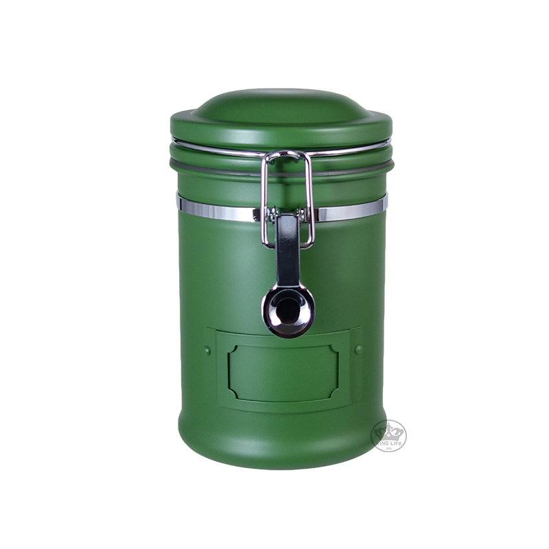 大不列巔密封罐-260g 綠+電鍍扣環