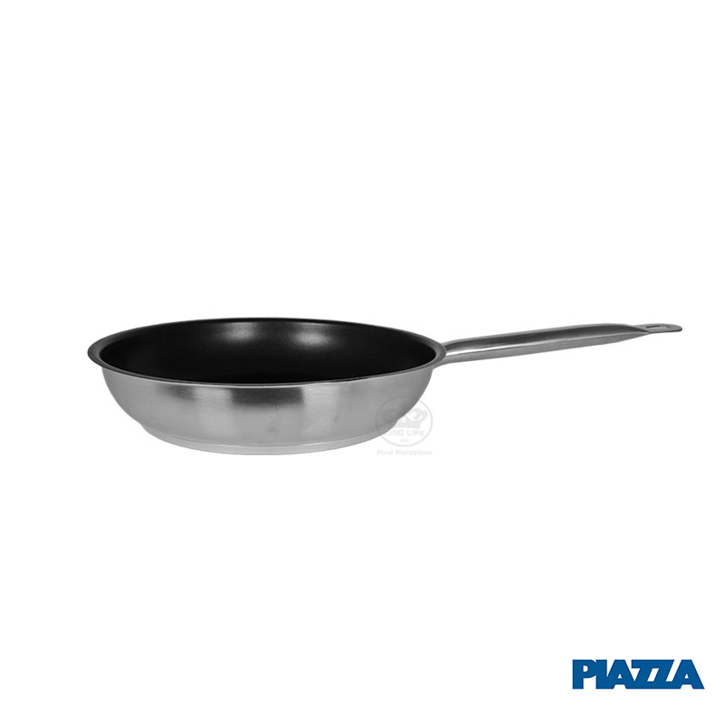 義大利PIAZZA 不鏽鋼單柄煎鍋 (不沾塗層)28X5.5CM