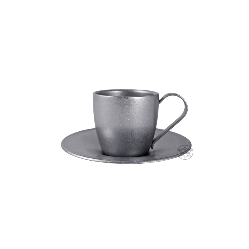日本仿舊雙層不鏽鋼(18-8)咖啡杯組100ML