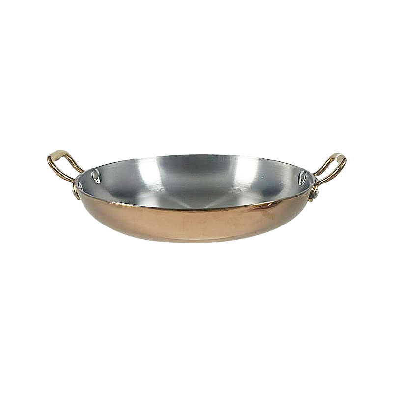 煎鍋-鍍金雙耳圓型煎鍋18cm