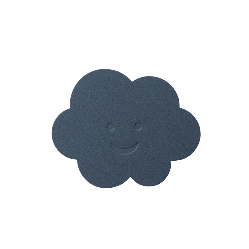 LIND DNA-NUPO 微笑雲朵杯墊- 深藍-12cm