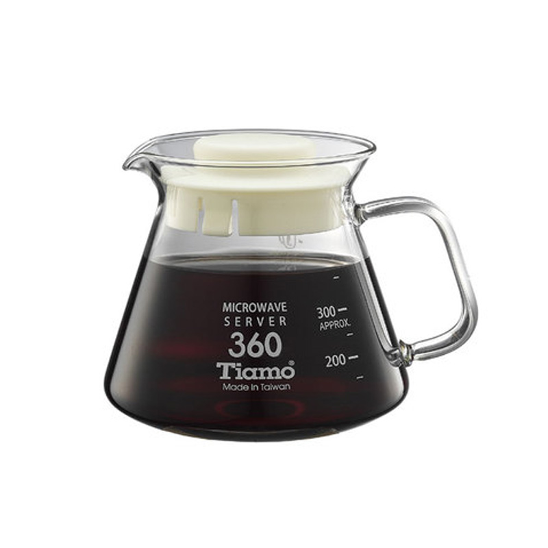Tiamo 耐熱玻璃咖啡花茶壺360cc(*)