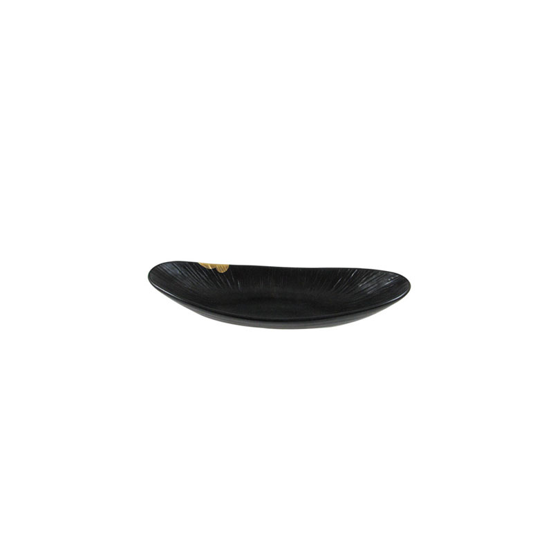 黑鋦瓷櫻花之戀 8.8吋長條刺身盤