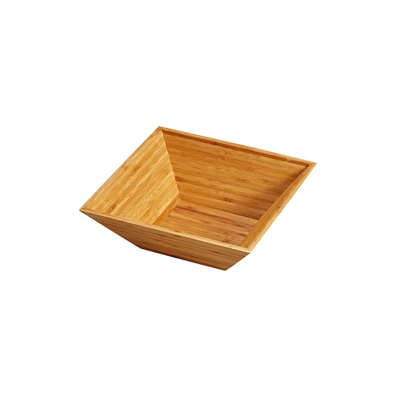 方形竹製沙拉盆28*28*9.8cm