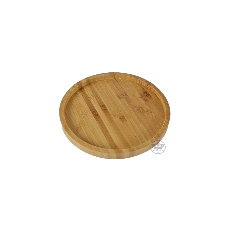 可疊式竹餐盤-圓形 15*H1.2cm