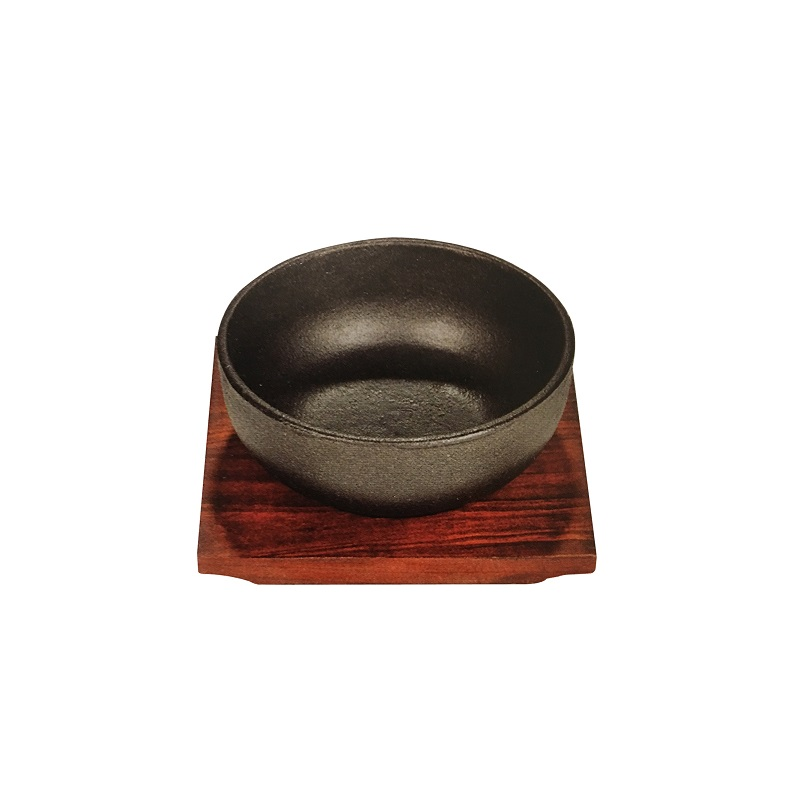 鑄鐵碗15cm+木墊(方形)