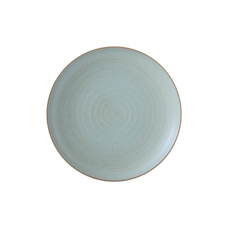 日式樸石陶瓷10.5吋圓盤-綠淨