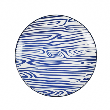 象牙強化 9吋圓皿-木紋(168)