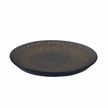 黑鐵釉大圓盤-(直徑25 cm)