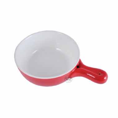 耐熱陶瓷單柄鍋(紅色)