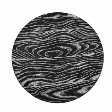 黑色木紋圓形平板盤11