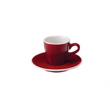 Coffee Pro-Tulip 濃縮咖啡杯盤組80ml(紅)