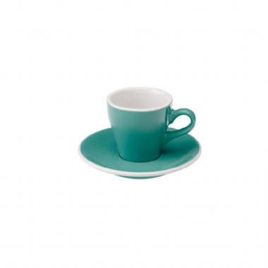Coffee Pro-Tulip 濃縮咖啡杯盤組80ml(藍綠)