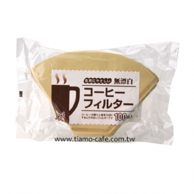 日本 103 無漂白咖啡濾紙 100入/袋裝 (4-7人用)