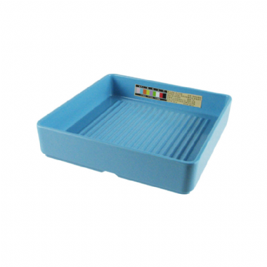 MK07可疊四方盒 單色炫麗水藍 18x18*4cm