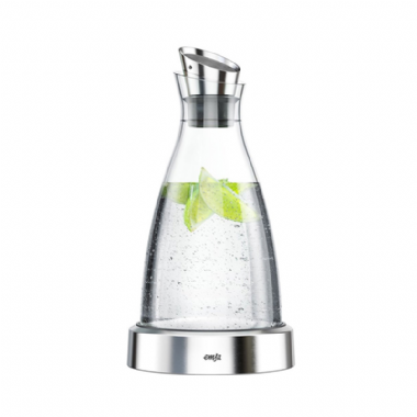 德國EMSA-頂級玻璃保冷水瓶-1L(含保冰裝置)