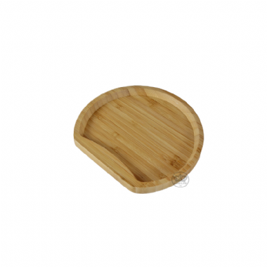 可疊式竹餐盤-半圓 13.5*12.5*H1.2cm