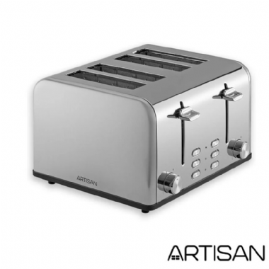 【ARTISAN】四片不鏽鋼厚薄片烤麵包機