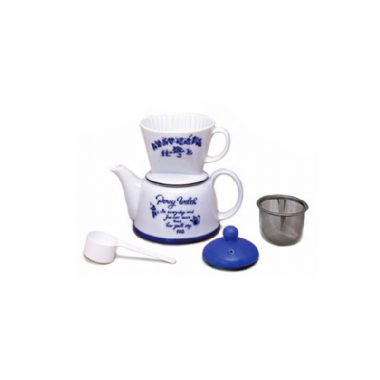 Kalita 茶/咖啡雙用有田燒瓷壺-藍色