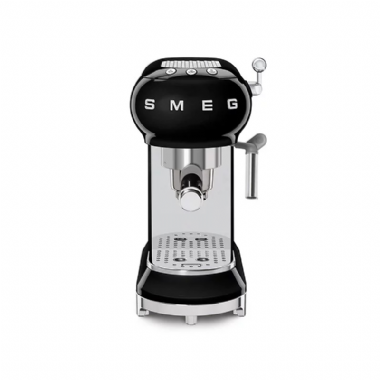 義大利SMEG義式咖啡機-耀岩黑