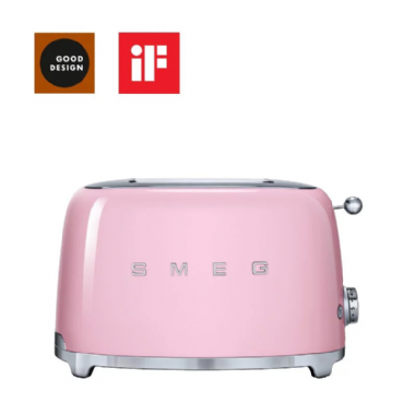 義大利SMEG兩片式烤麵包機-粉紅色