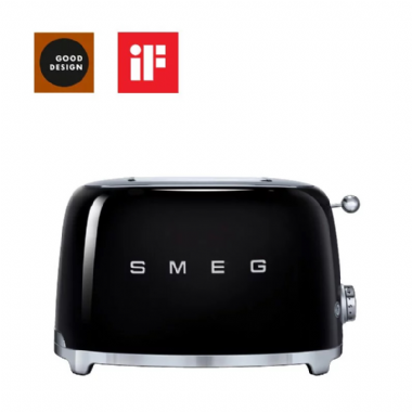 義大利SMEG兩片式烤麵包機-耀岩黑
