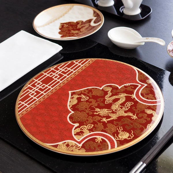 NIKKO NOVEL DRAGON骨瓷平板盤-27cm