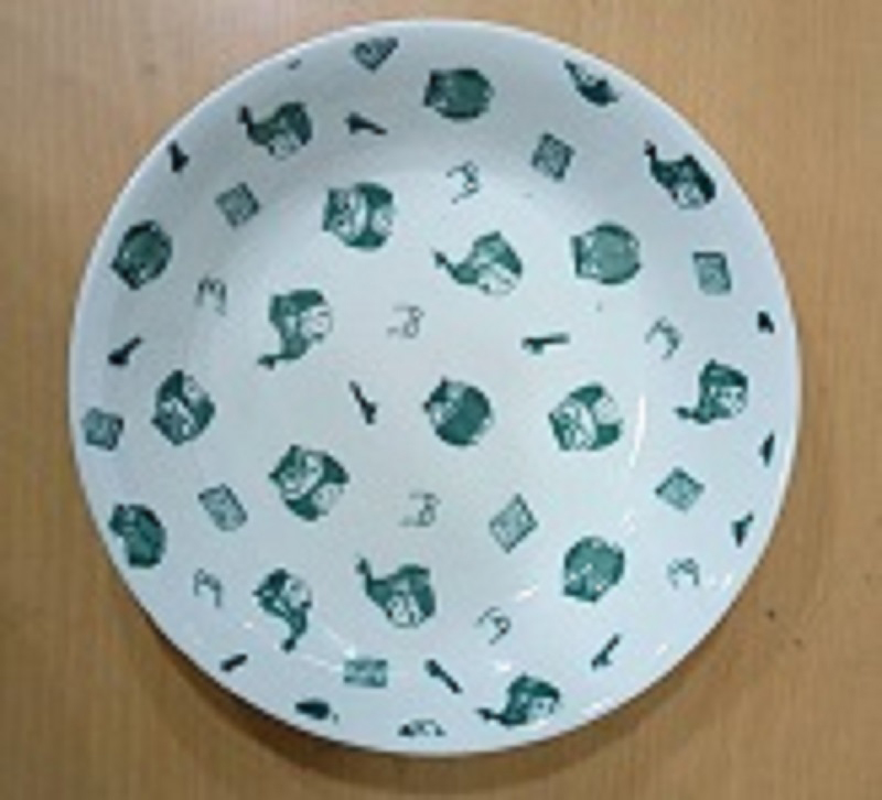 釉裡欣夢 8吋湯皿 146(綠貓頭鷹)