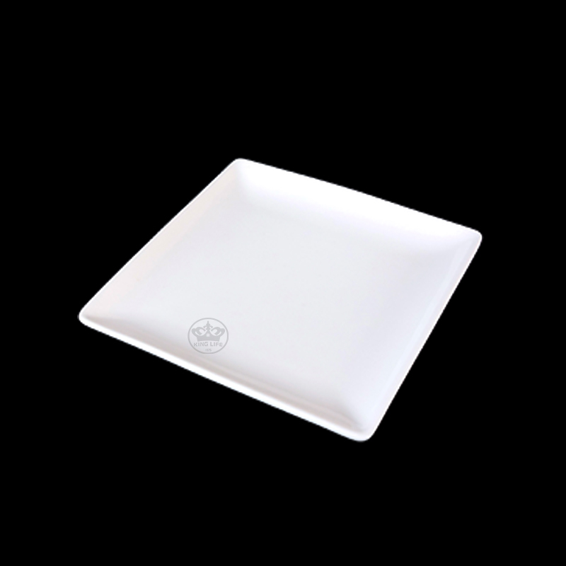 大同磁器 象牙強化 方形盤 S001(27x27xH3cm)