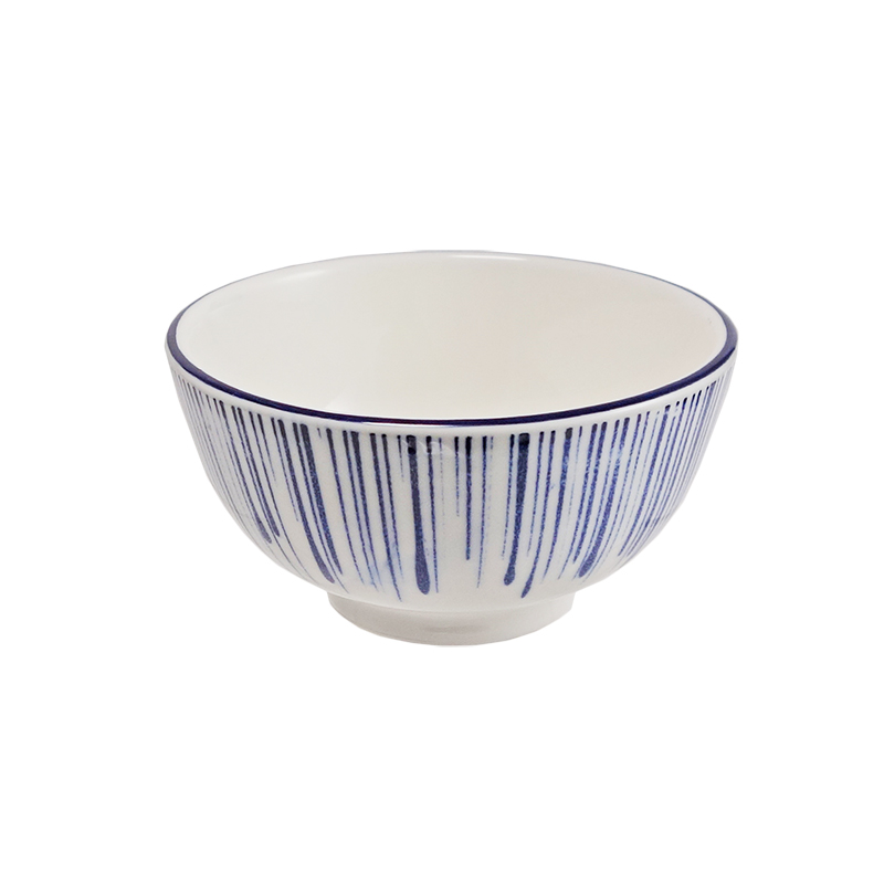 大同磁器 象牙強化 港式飯碗 149 線條(11x11xH5.5cm)