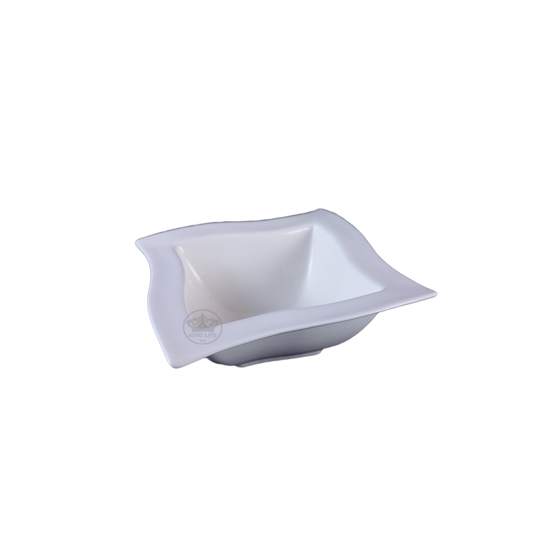 大同磁器 象牙強化 旋形寬邊碗公 S001(17x17xH6.6cm)