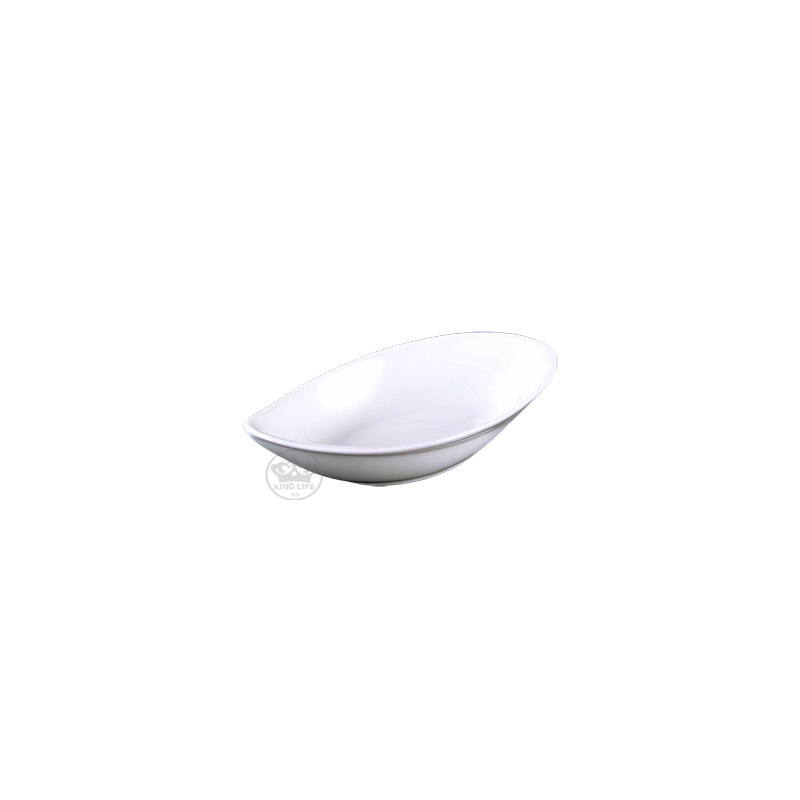 大同磁器 象牙強化 新葉形盤/特小 S001(13x7.2xH2.8cm)