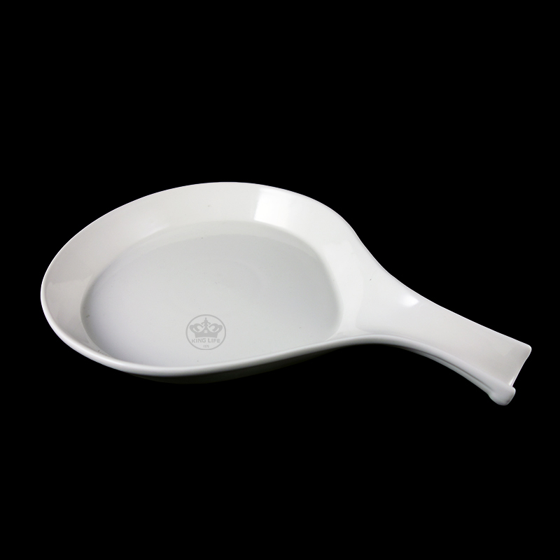 大同磁器 象牙強化 義式單手瓷盤 S001(30.2x21.7xH3.5cm)