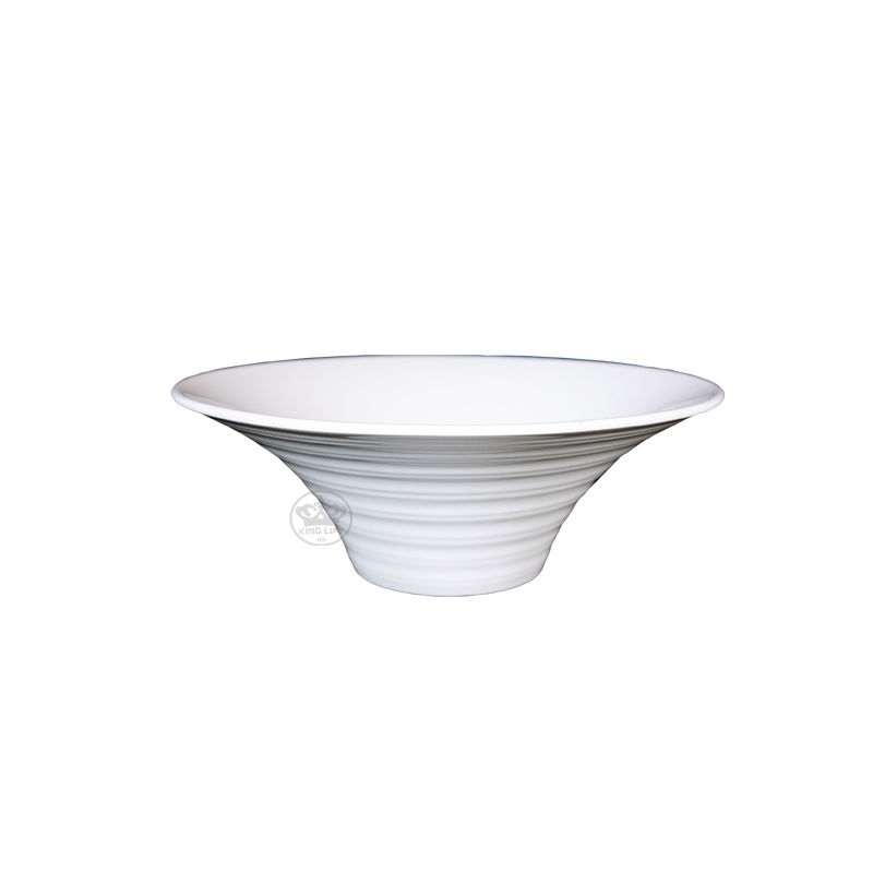 大同磁器 象牙強化 圓開碗 (小) S001(20*5x20.5xH7.3cm)