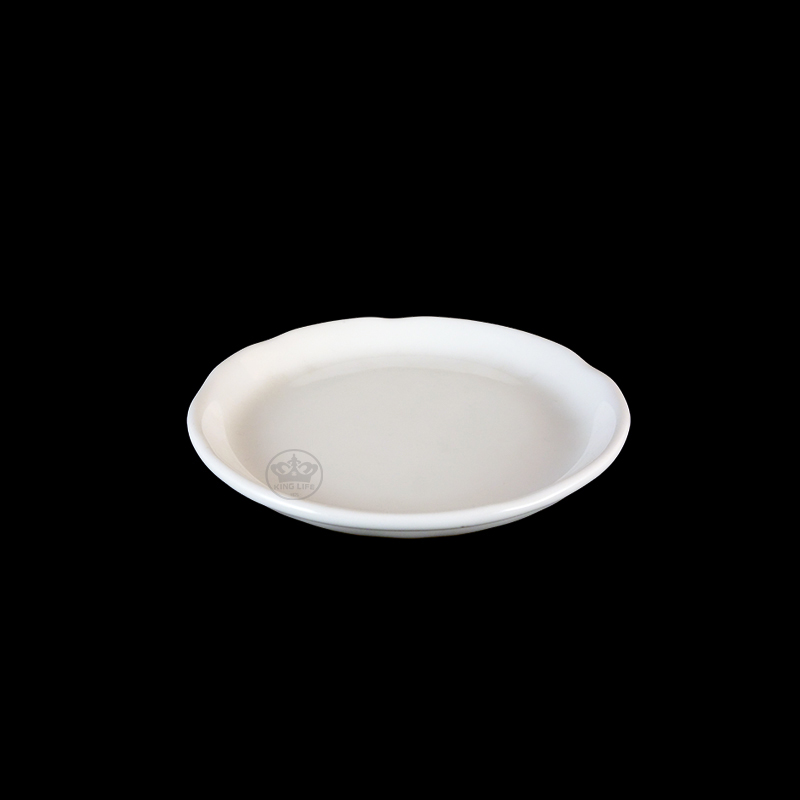 大同磁器 象牙強化 白木屋6吋丸皿 S001(15x15xH2.5cm)