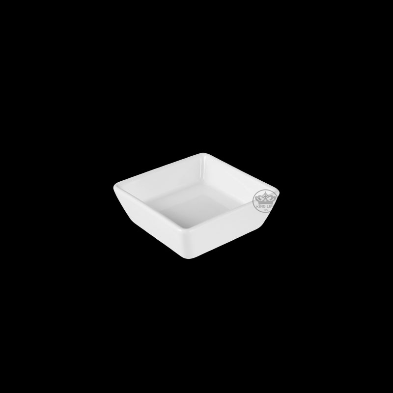 大同磁器 象牙強化 正方小味碟 S001(5.7x5.7xH2cm)