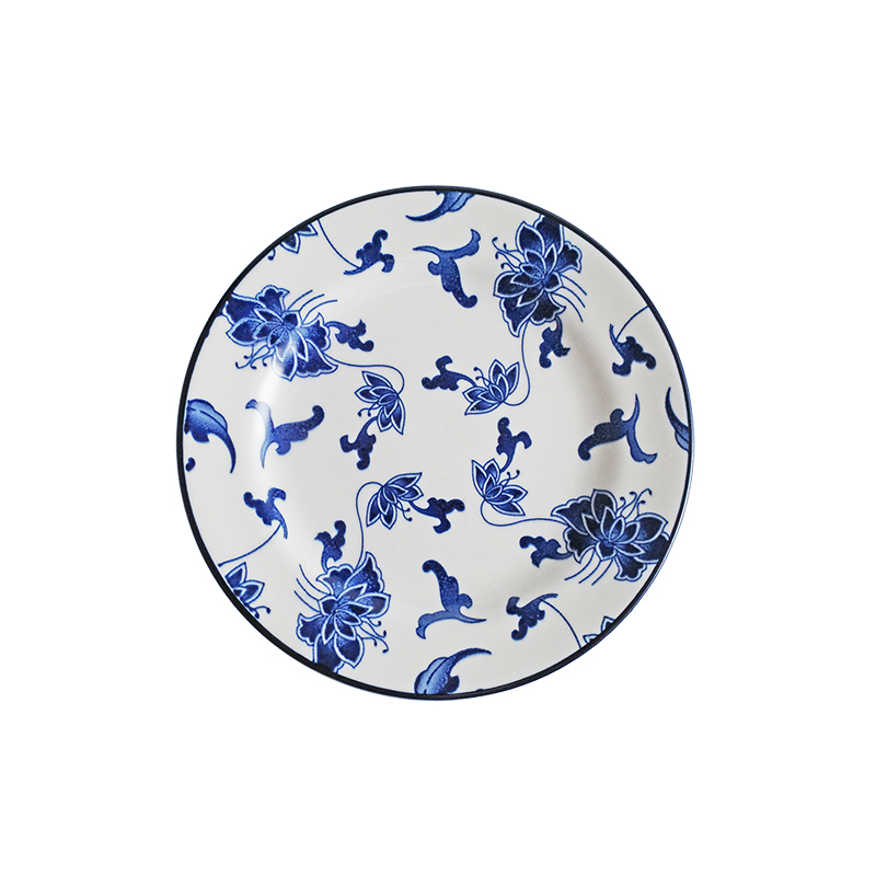 大同磁器 象牙強化 5吋骨皿 156 華夏青花瓷(12.5x12.5xH1.5cm)