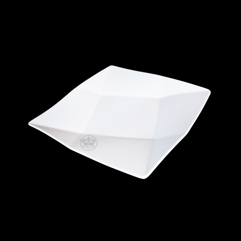 大同磁器 象牙強化 方井盤(大) S001(27x27xH4cm)