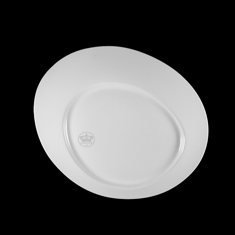 大同磁器 象牙強化 義式長盤 S001(34x28.6xH2.5cm)