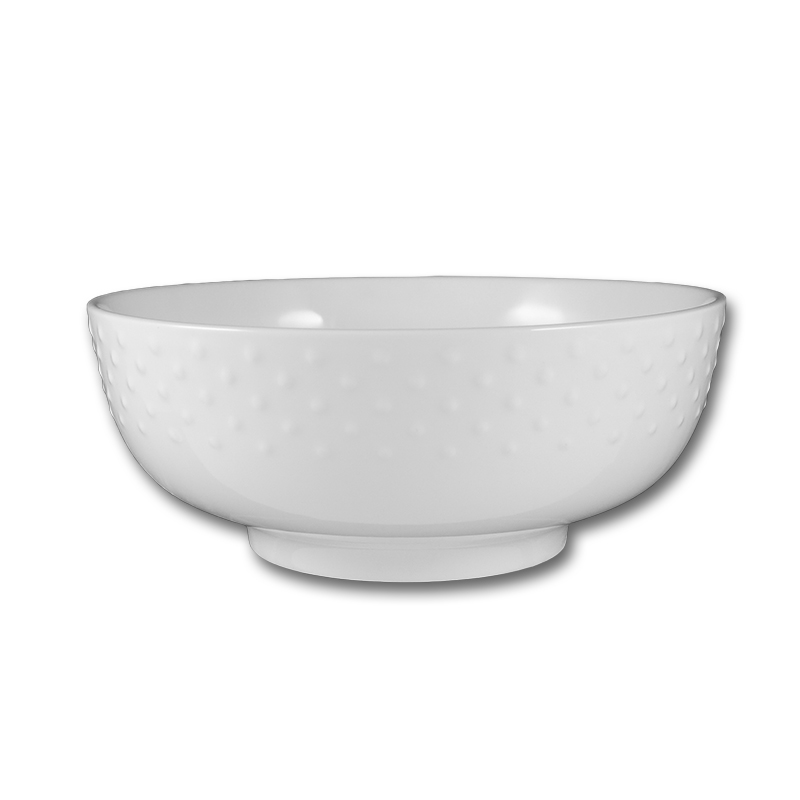 大同磁器 象牙強化 8吋中華湯碗 點點 (銅盤花)(20.9x20.9xH8cm/1500cc)