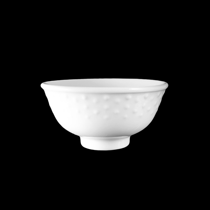 大同磁器 象牙強化 3.6吋飯碗 點點 (銅盤花)(11.2x11.2xH5.7cm)