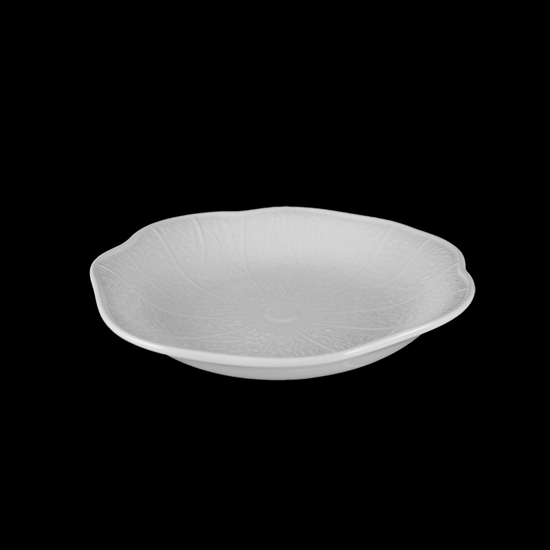 大同磁器 象牙強化 8.5吋荷葉湯皿 S001(21.5x21.5xH4cm)