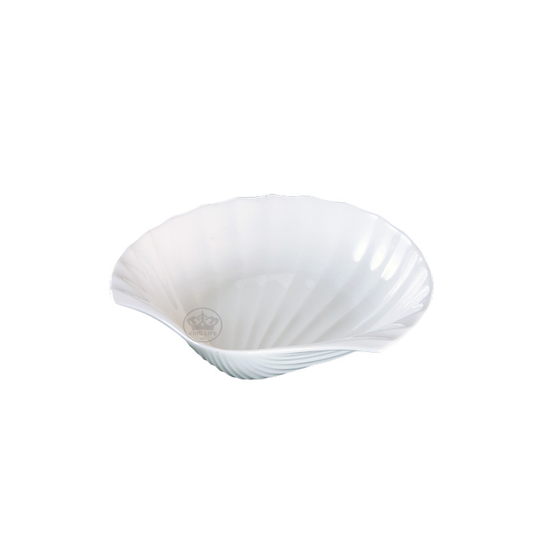 大同磁器 象牙強化 5吋貝殼盤 S001(14.5x14xH4.5cm)