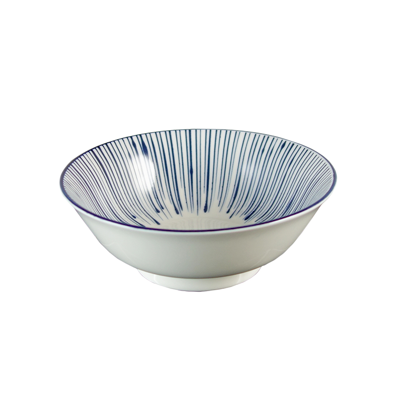 大同磁器 象牙強化 6吋 拉麵碗 149 線條(16x16xH6cm/ 500cc)
