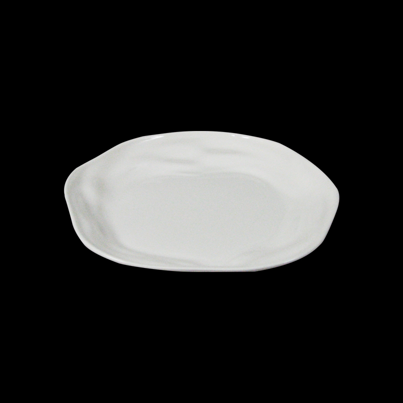 大同磁器 象牙強化 6.5吋岩紋皿 S001