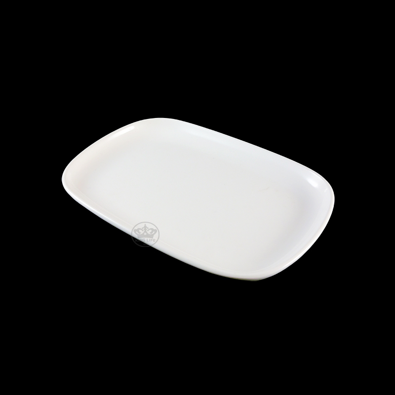 大同磁器 象牙強化 8.25烤盤 S001(21x14xH2.3cm)