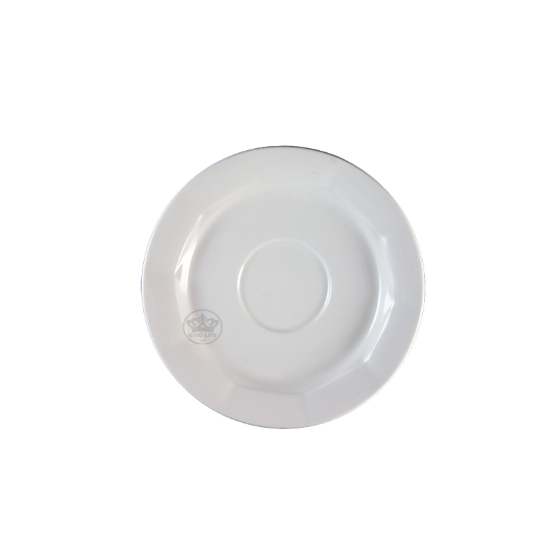 大同磁器 象牙強化 73型咖啡皿 S001(15x15xH2cm)