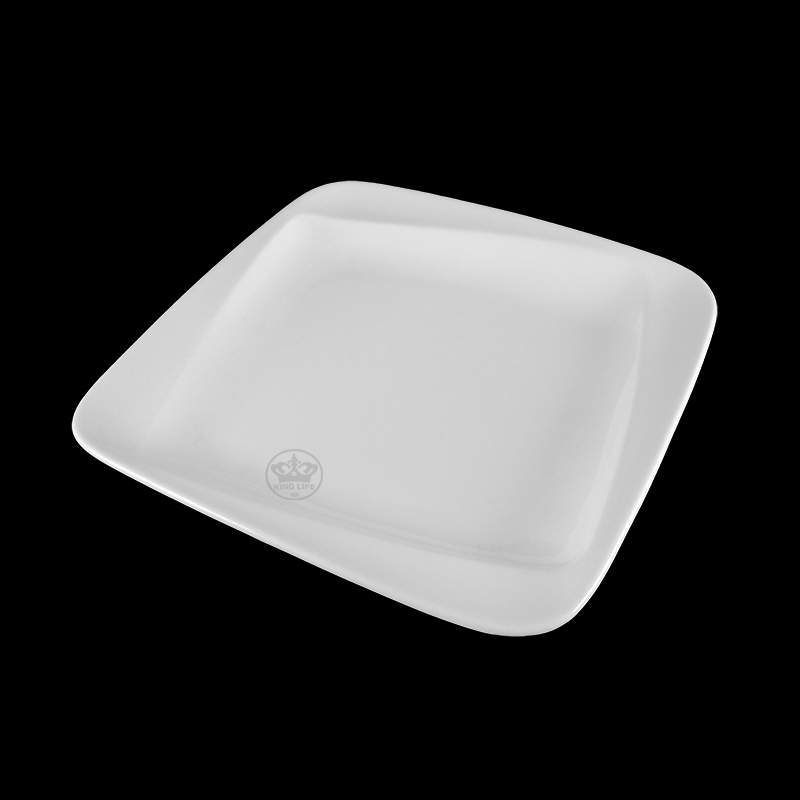 大同磁器 象牙強化 旋型方盤(大) 新型 S001(22.3x22.3xH2.3cm)